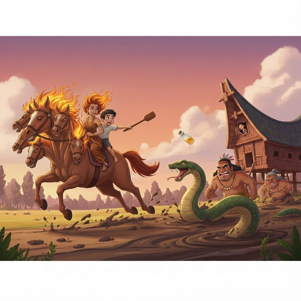 Daram Pitu Ulunna Penduam Pitu Talinganna (Kuda Berkepala Tujuh dan Bertelinga Dua Kali Tujuh)