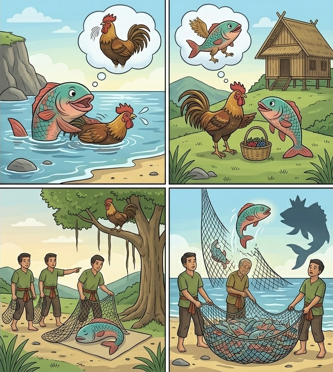 BAU ANNA' MANU SISAMMUANE (IKAN DAN AYAM BERSAHABAT)